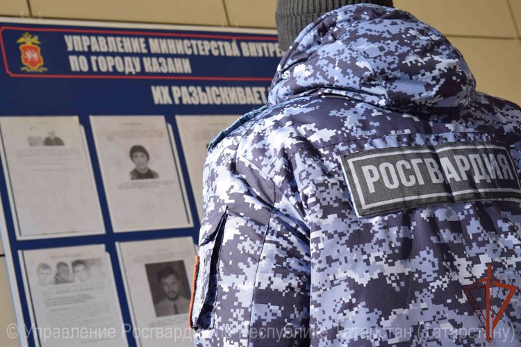 Находившийся в розыске правонарушитель задержан нарядом Росгвардии в Казани